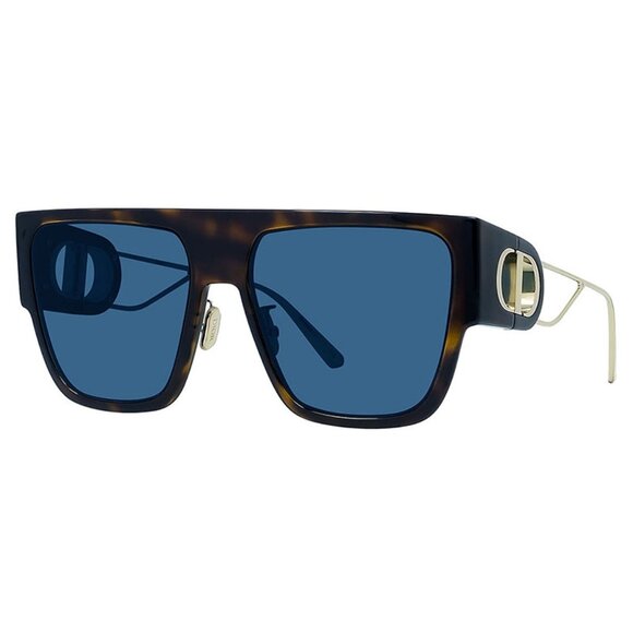 NEW DIOR WOMEN SUNGLASSES, DIOR 30MONTAIGNE S3U HAVANA, BLUE EYEWEAR - Picture 1 of 4